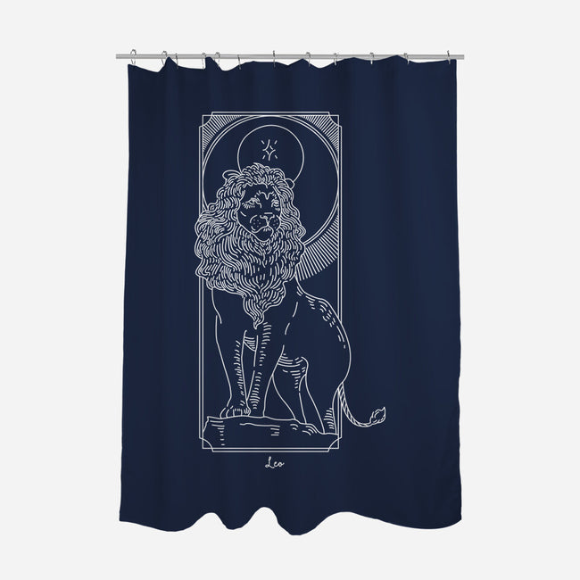 Majestic Leo-None-Polyester-Shower Curtain-MaxoArt