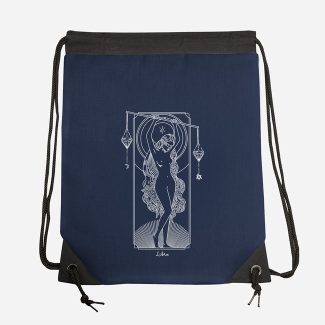 Harmonious Libra-None-Drawstring-Bag-MaxoArt