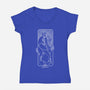 Adventurous Sagittarius-Womens-V-Neck-Tee-MaxoArt