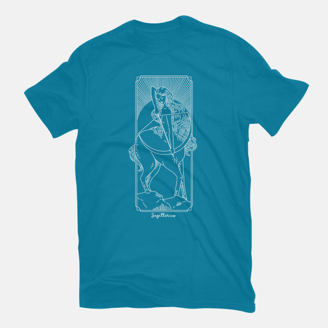 Adventurous Sagittarius-Mens-Heavyweight-Tee-MaxoArt