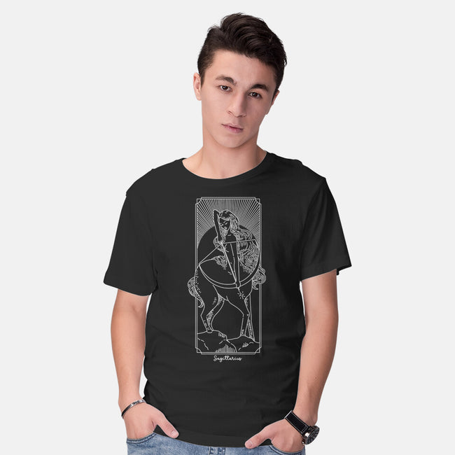 Adventurous Sagittarius-Mens-Basic-Tee-MaxoArt