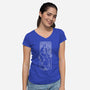Adventurous Sagittarius-Womens-V-Neck-Tee-MaxoArt