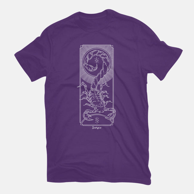 Powerful Scorpio-Mens-Basic-Tee-MaxoArt