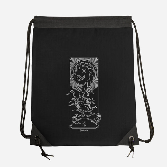 Powerful Scorpio-None-Drawstring-Bag-MaxoArt