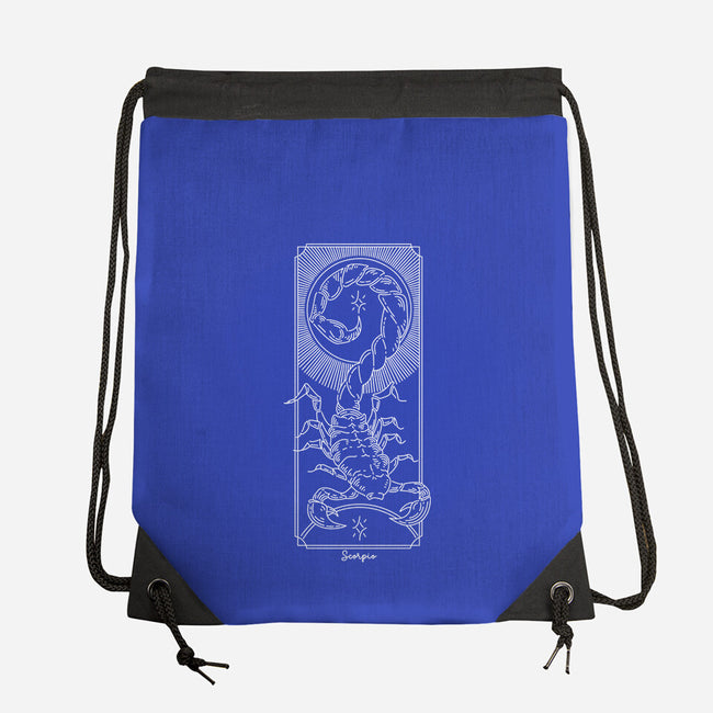 Powerful Scorpio-None-Drawstring-Bag-MaxoArt