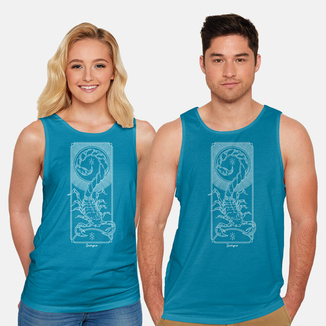Powerful Scorpio-Unisex-Basic-Tank-MaxoArt