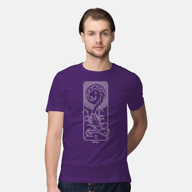 Powerful Scorpio-Mens-Premium-Tee-MaxoArt