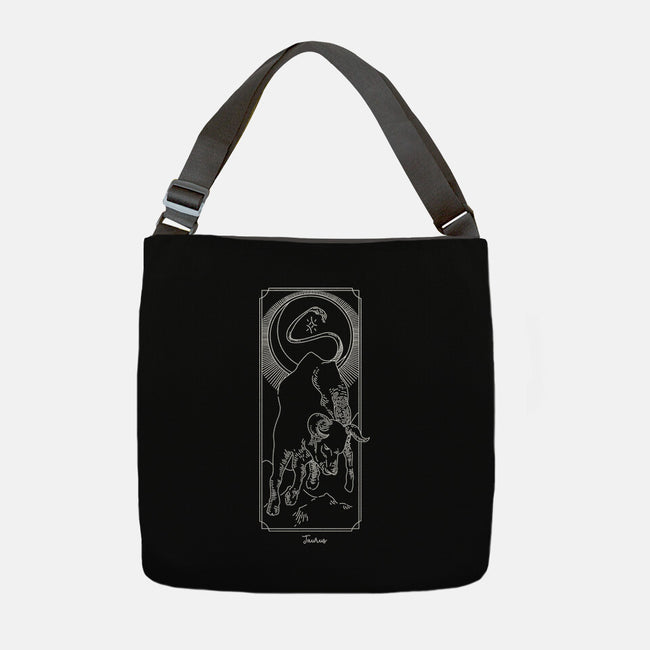 Powerful Taurus-None-Adjustable Tote-Bag-MaxoArt