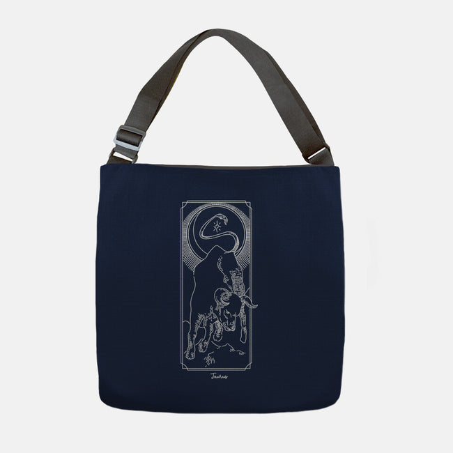 Powerful Taurus-None-Adjustable Tote-Bag-MaxoArt