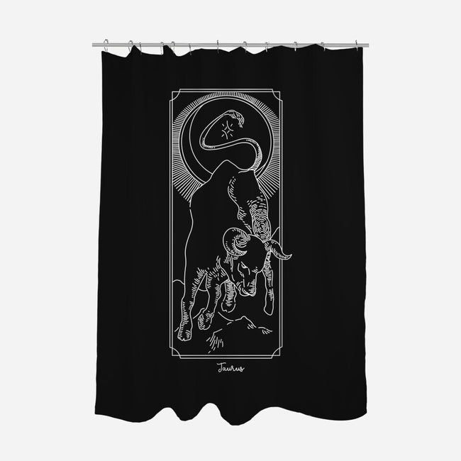 Powerful Taurus-None-Polyester-Shower Curtain-MaxoArt