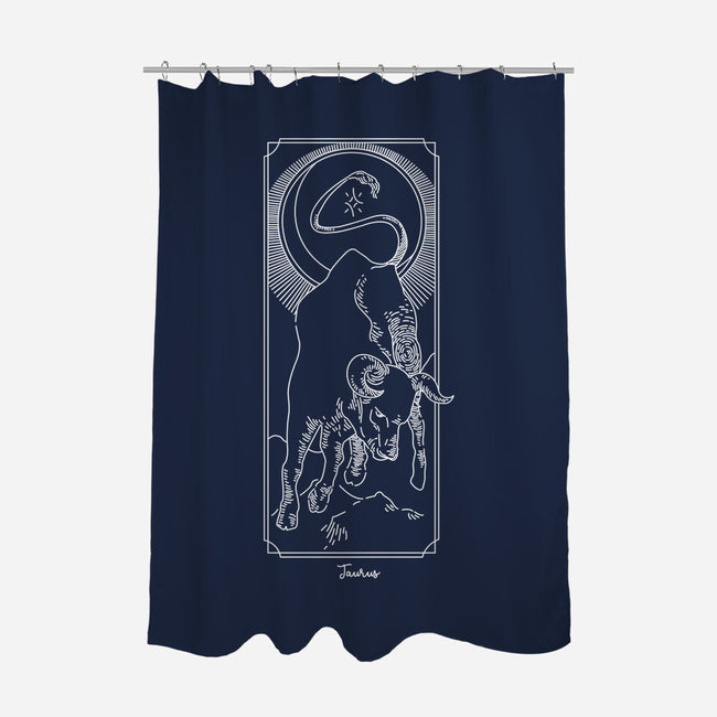 Powerful Taurus-None-Polyester-Shower Curtain-MaxoArt