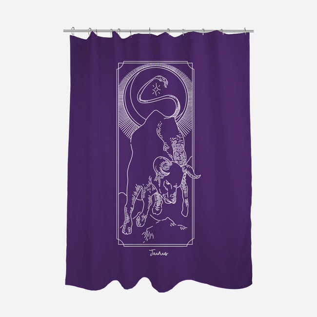 Powerful Taurus-None-Polyester-Shower Curtain-MaxoArt