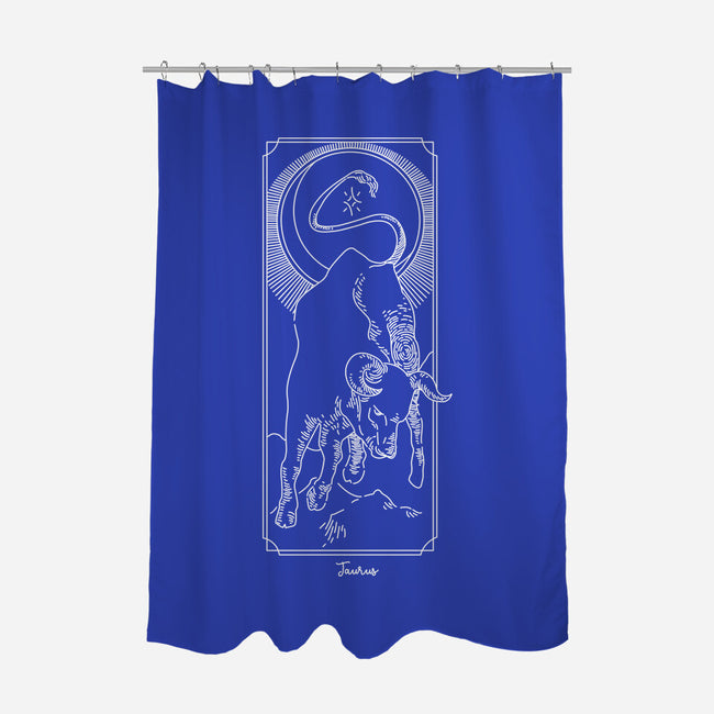 Powerful Taurus-None-Polyester-Shower Curtain-MaxoArt