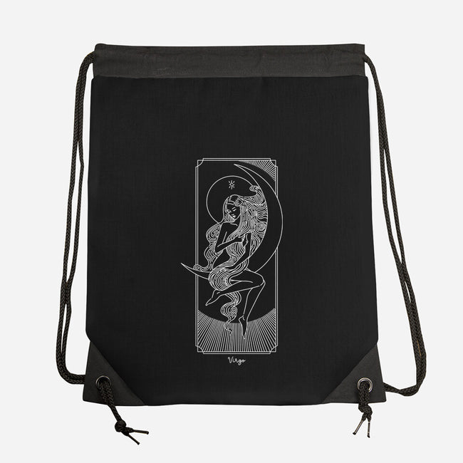 Graceful Virgo-None-Drawstring-Bag-MaxoArt