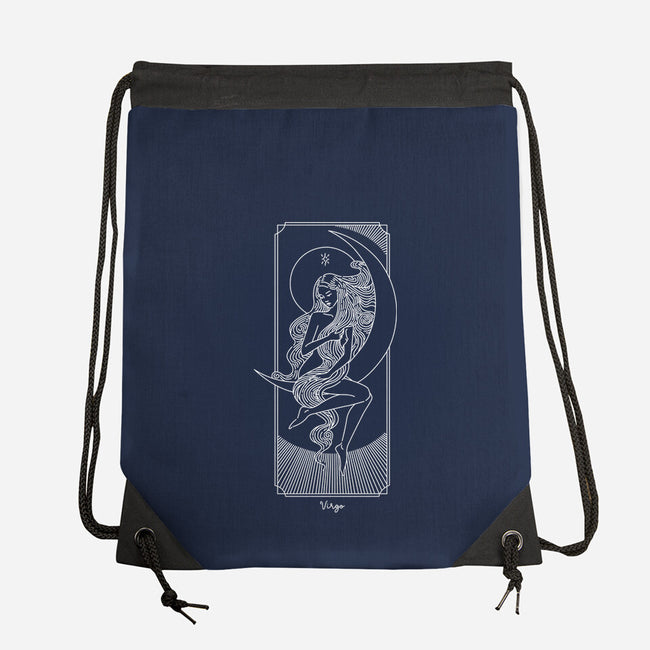 Graceful Virgo-None-Drawstring-Bag-MaxoArt