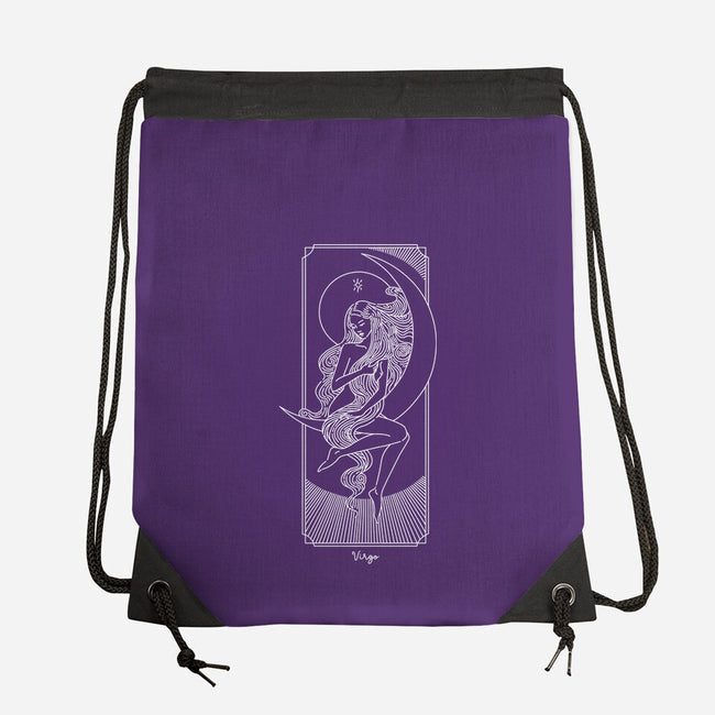Graceful Virgo-None-Drawstring-Bag-MaxoArt