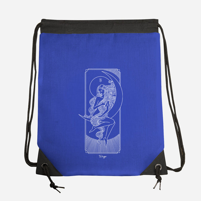 Graceful Virgo-None-Drawstring-Bag-MaxoArt