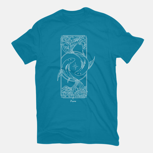 Dual Pisces-Womens-Fitted-Tee-MaxoArt