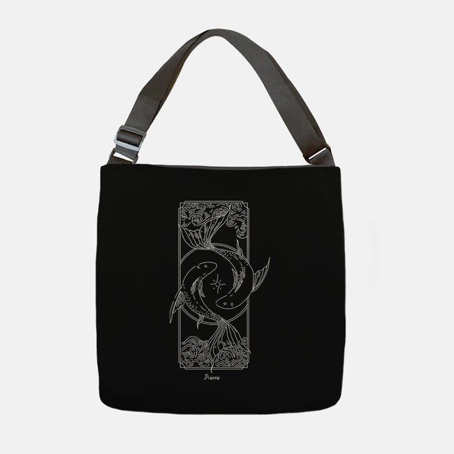 Dual Pisces-None-Adjustable Tote-Bag-MaxoArt