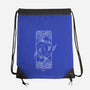 Dual Pisces-None-Drawstring-Bag-MaxoArt