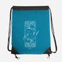 Dual Pisces-None-Drawstring-Bag-MaxoArt