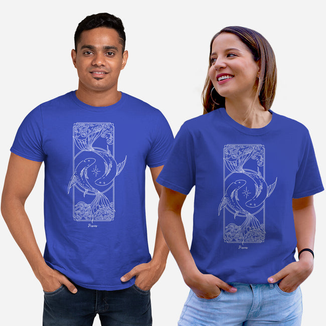 Dual Pisces-Unisex-Basic-Tee-MaxoArt