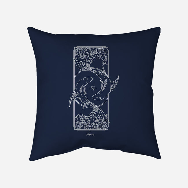 Dual Pisces-None-Removable Cover w Insert-Throw Pillow-MaxoArt