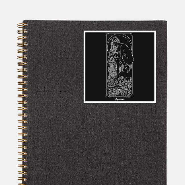 Flowing Aquarius-None-Glossy-Sticker-MaxoArt