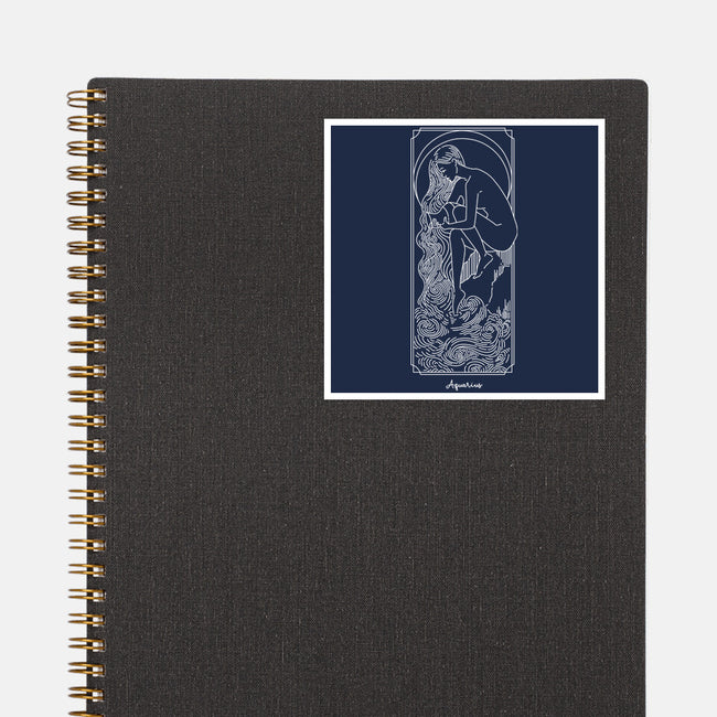 Flowing Aquarius-None-Glossy-Sticker-MaxoArt