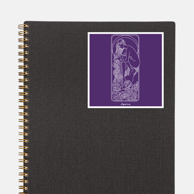 Flowing Aquarius-None-Glossy-Sticker-MaxoArt