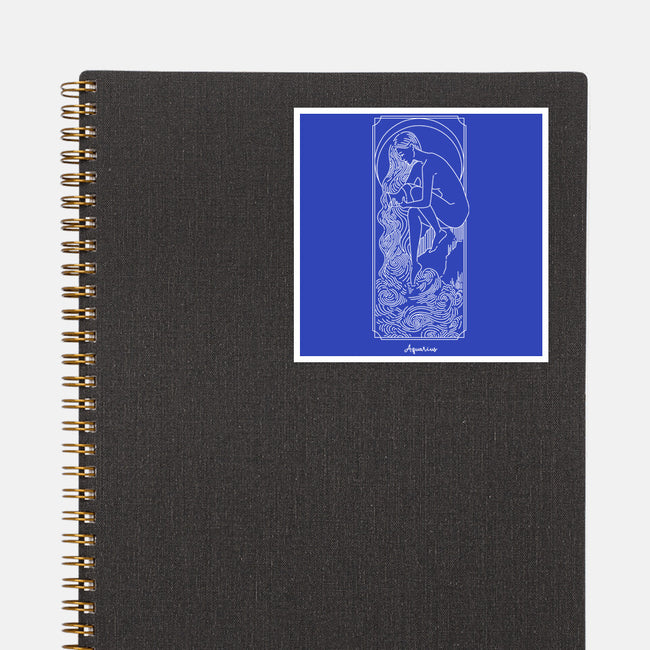 Flowing Aquarius-None-Glossy-Sticker-MaxoArt