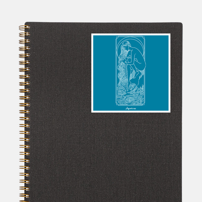 Flowing Aquarius-None-Glossy-Sticker-MaxoArt