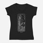 Flowing Aquarius-Womens-V-Neck-Tee-MaxoArt