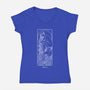 Flowing Aquarius-Womens-V-Neck-Tee-MaxoArt