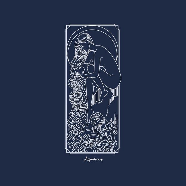 Flowing Aquarius-Unisex-Pullover-Sweatshirt-MaxoArt