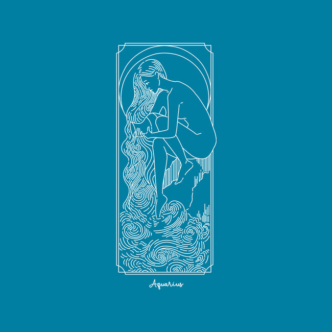 Flowing Aquarius-Mens-Premium-Tee-MaxoArt