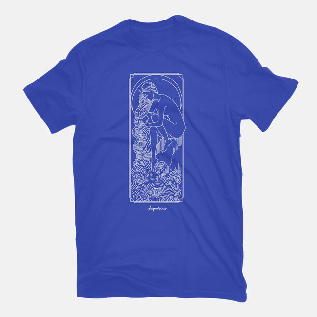 Flowing Aquarius-Mens-Heavyweight-Tee-MaxoArt