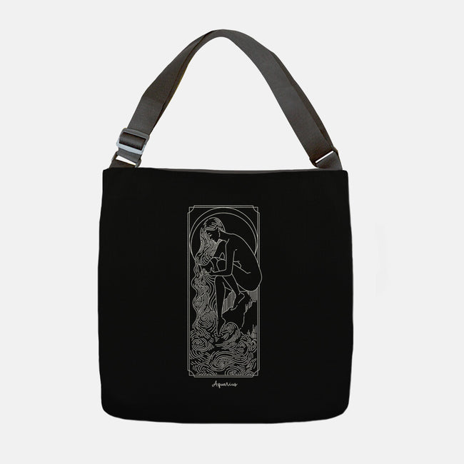 Flowing Aquarius-None-Adjustable Tote-Bag-MaxoArt