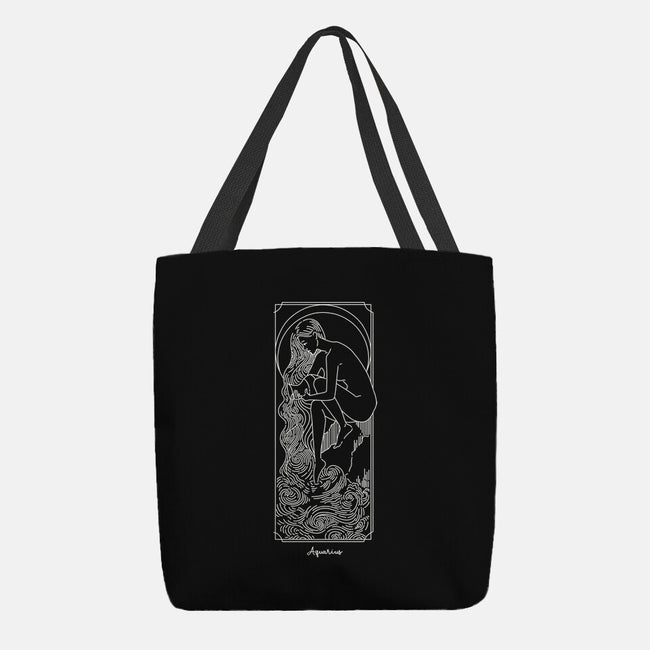 Flowing Aquarius-None-Basic Tote-Bag-MaxoArt