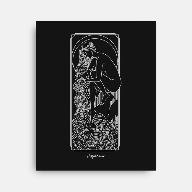Flowing Aquarius-None-Stretched-Canvas-MaxoArt