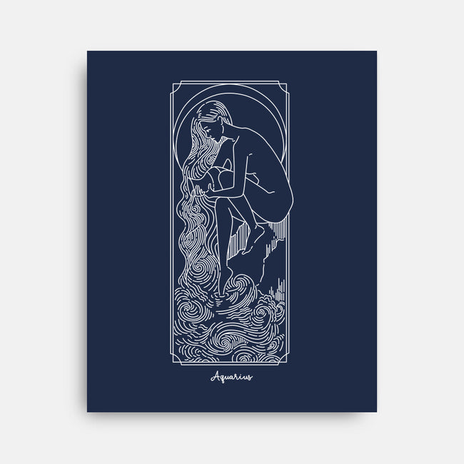 Flowing Aquarius-None-Stretched-Canvas-MaxoArt