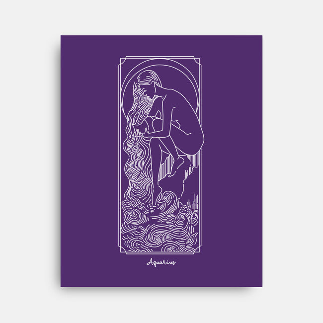 Flowing Aquarius-None-Stretched-Canvas-MaxoArt