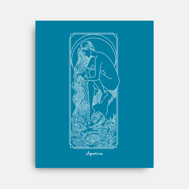 Flowing Aquarius-None-Stretched-Canvas-MaxoArt