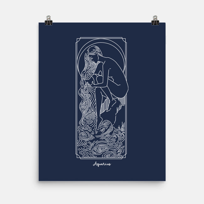 Flowing Aquarius-None-Matte-Poster-MaxoArt