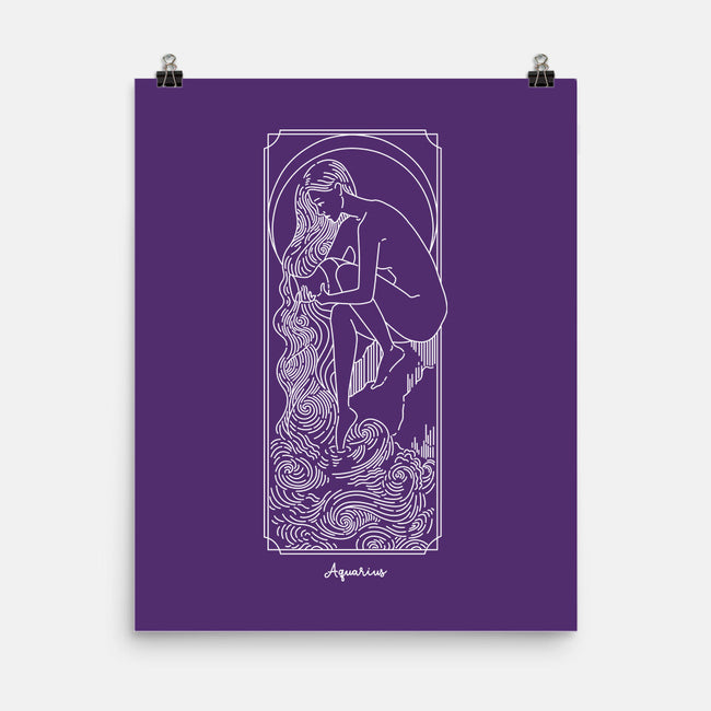 Flowing Aquarius-None-Matte-Poster-MaxoArt