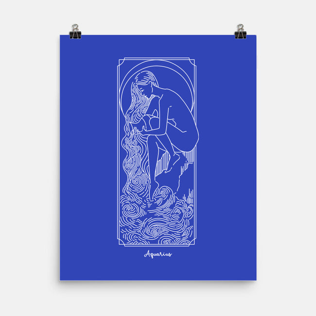 Flowing Aquarius-None-Matte-Poster-MaxoArt