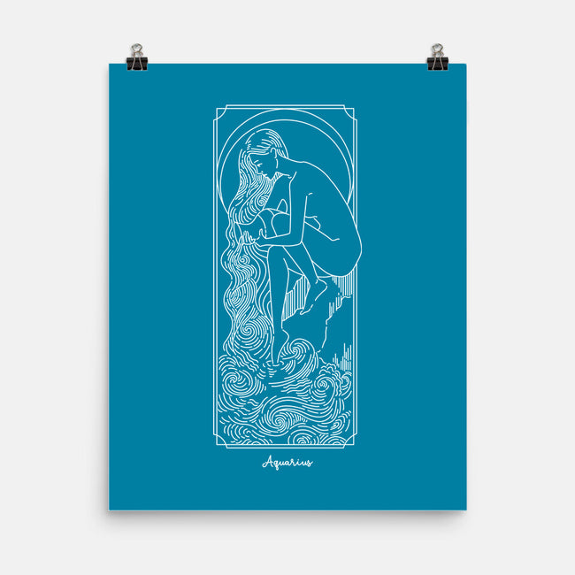 Flowing Aquarius-None-Matte-Poster-MaxoArt
