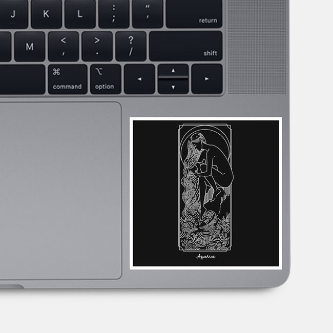 Flowing Aquarius-None-Glossy-Sticker-MaxoArt