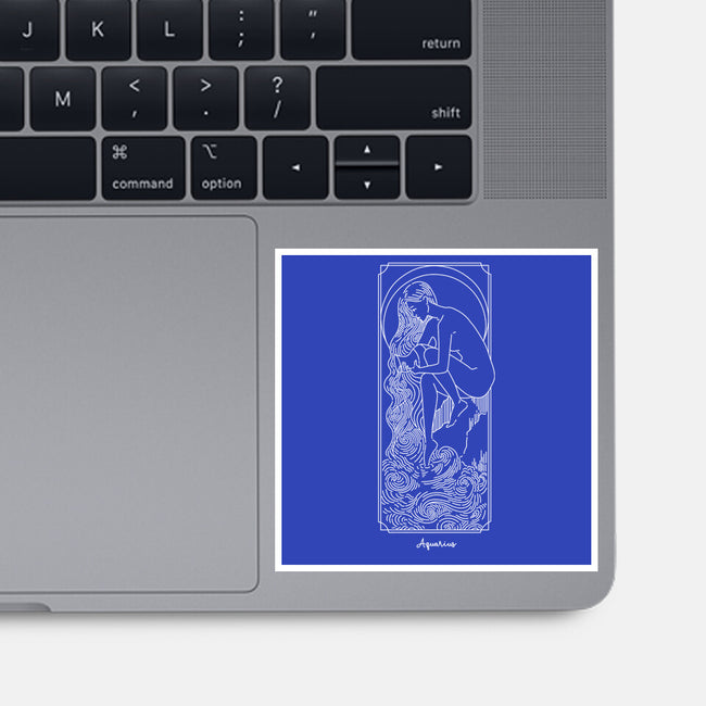 Flowing Aquarius-None-Glossy-Sticker-MaxoArt