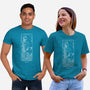 Flowing Aquarius-Unisex-Basic-Tee-MaxoArt